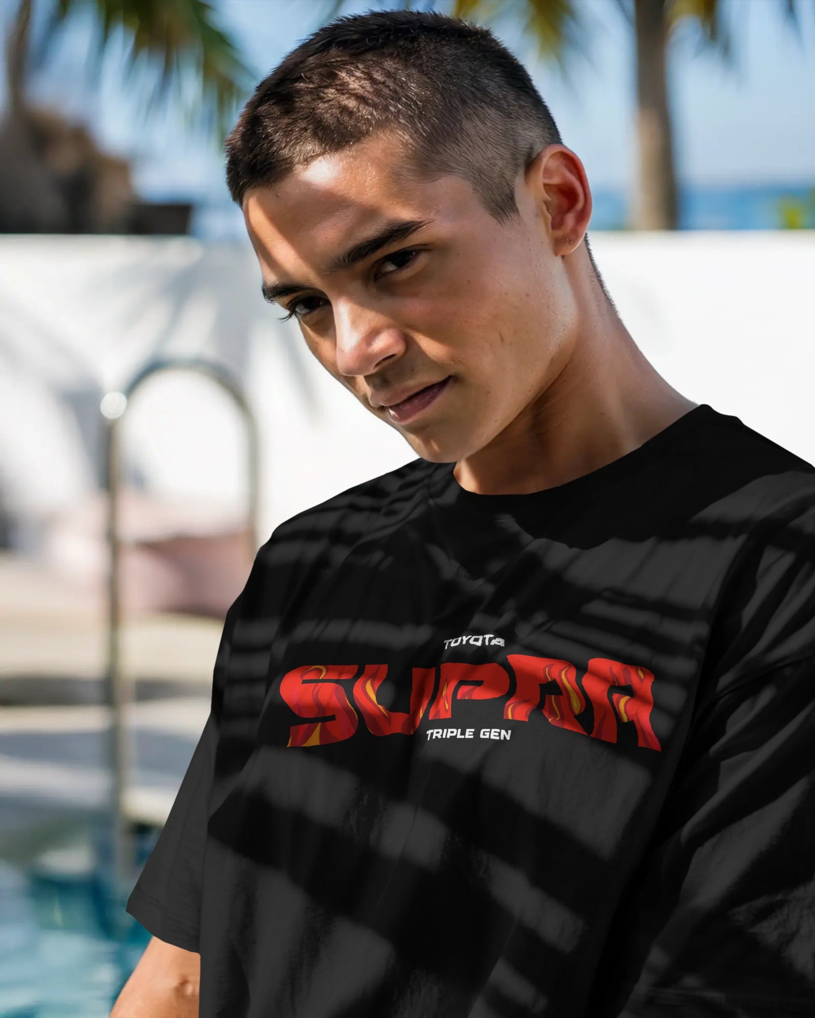 Oversized Graphic Toyota supra premium Tshirt